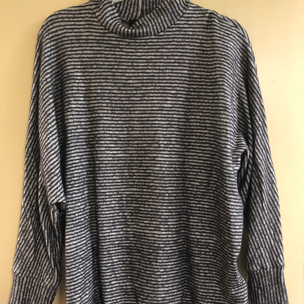 Black and white striped sweater